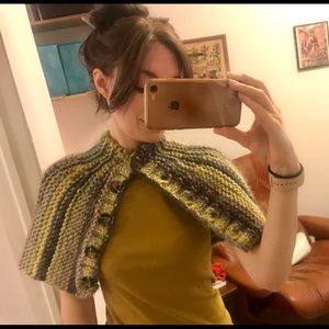 NWT Handmade Cottagecore Knit Capelet